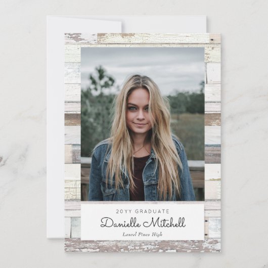 Aankondiging van de foto van Afstudeerder met druk (Voorkant)