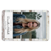 Aankondiging van de foto van Afstudeerder met druk Magneet (Horizontaal)