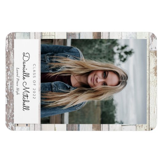 Aankondiging van de foto van Afstudeerder met druk Magneet (Horizontaal)