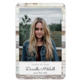 Aankondiging van de foto van Afstudeerder met druk Magneet (Verticaal)