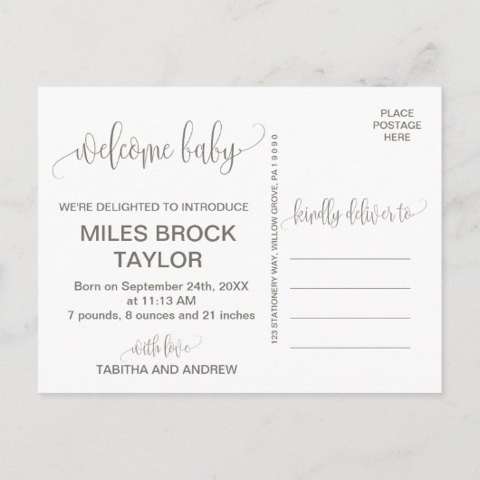 Aankondiging van de foto van de olievlek (Achterkant)