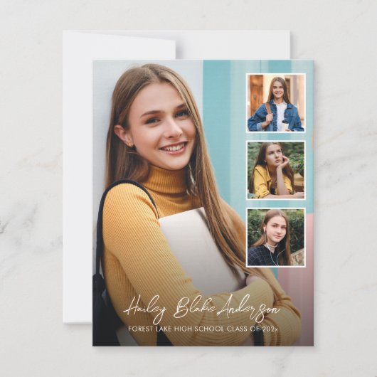 Aankondiging van de foto van Elegant Afstuderen (Voorkant)