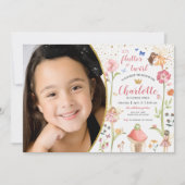 Aankondiging van de foto van Fairy Garden Birthday (Voorkant)