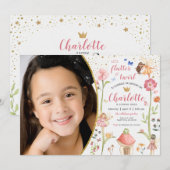 Aankondiging van de foto van Fairy Garden Birthday (Voorkant / Achterkant)