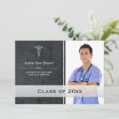 Aankondiging van de foto van het medisch Afstudere (Staand voorkant)