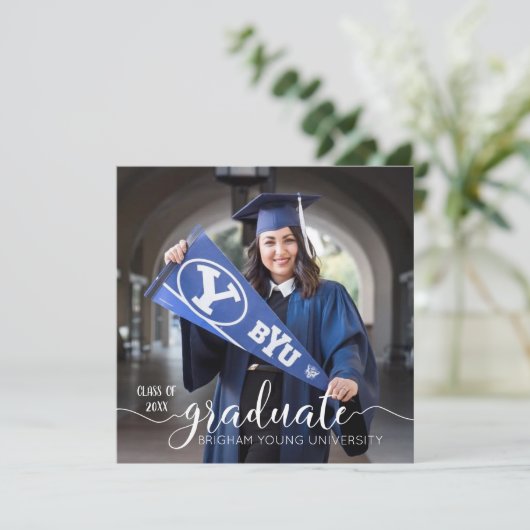 Aankondiging van de Foto van het moderne Afstudere (Staand voorkant)