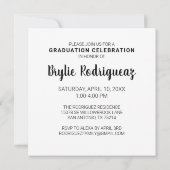 Aankondiging van de Foto van het moderne Afstudere (Achterkant)