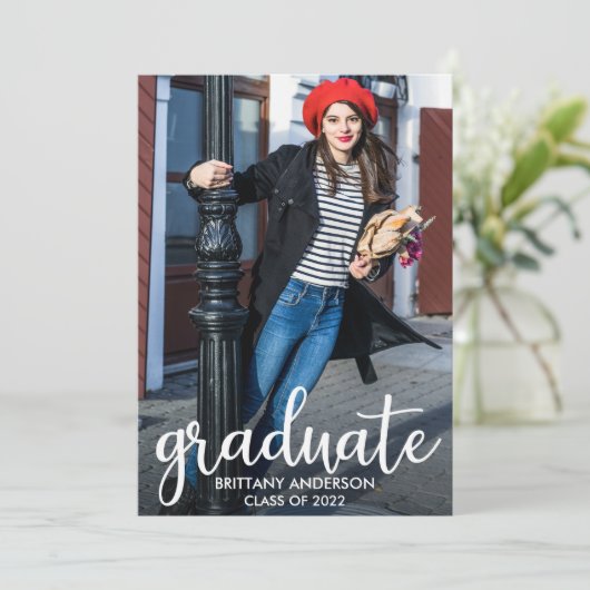 Aankondiging van de Foto van het moderne Afstudere (Staand voorkant)