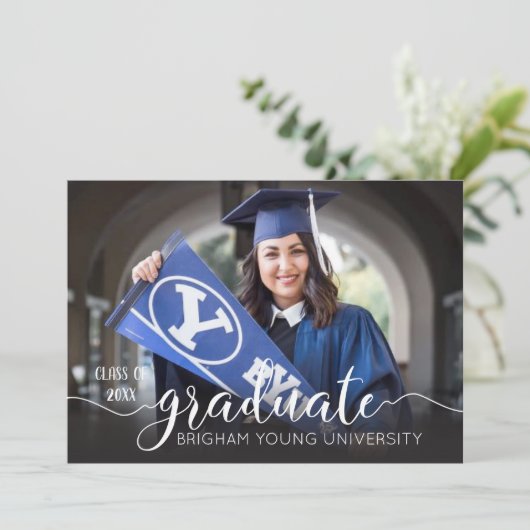 Aankondiging van de Foto van het moderne Afstudere (Staand voorkant)