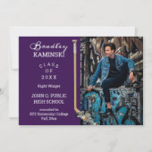 Aankondiging van de Foto van Hockey Player-Afstude (Voorkant)