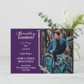 Aankondiging van de Foto van Hockey Player-Afstude (Staand voorkant)