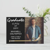 Aankondiging van de Foto van Hockey Player-Afstude (Staand voorkant)