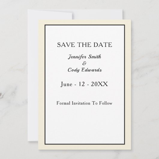 Aankondiging van de fotoagenda-bruiloft (Achterkant)