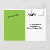 Aankondiging van de Gebeurtenis van het Briefkaart (Achterkant)