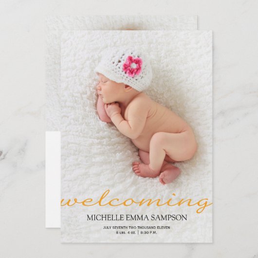 Aankondiging van de Geboorte (Voorkant / Achterkant)