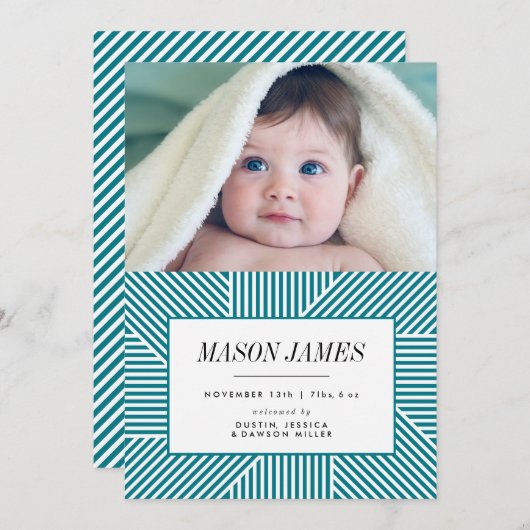 Aankondiging van de geboorte, aankondiging van de  (Voorkant / Achterkant)