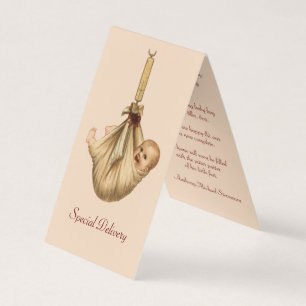 Aankondiging van de geboorte Antiek "Speciale leve