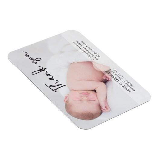 Aankondiging van de geboorte, Dank u Manuscript Magneet (Rechterzijde)