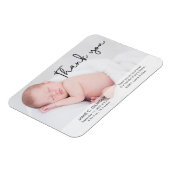 Aankondiging van de geboorte, Dank u Manuscript Magneet (Linkerzijde)