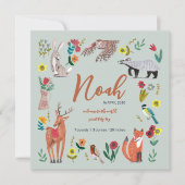 Aankondiging van de geboorte groene kauwboten (Voorkant)