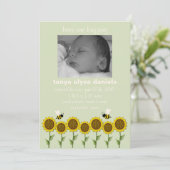 Aankondiging van de geboorte met hoor het gezoem (Staand voorkant)