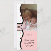 Aankondiging van de geboorte van baby - Franse boe (Achterkant)