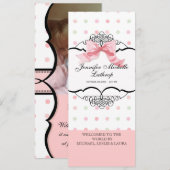 Aankondiging van de geboorte van baby - Franse boe (Voorkant / Achterkant)