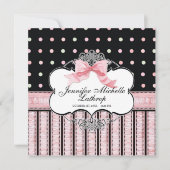 Aankondiging van de geboorte van baby - Franse Bow (Voorkant)