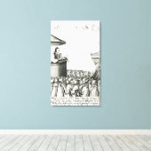 Aankondiging van de geboorte van Charles I's Son Canvas Afdruk (Insitu (Houten vloer))