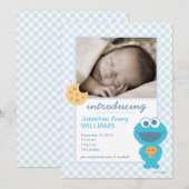 Aankondiging van de geboorte van Cookie Monster (Voorkant / Achterkant)