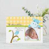 Aankondiging van de geboorte van Cute Baby PHOTO (Staand voorkant)