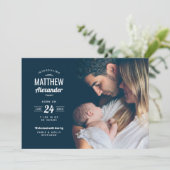 Aankondiging van de geboorte van de baby baby door (Staand voorkant)