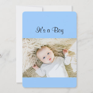 Aankondiging van de geboorte van de baby-baby op m