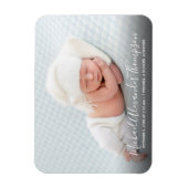 Aankondiging van de geboorte van de baby baby van  magneet (Verticaal)