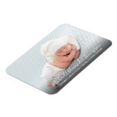 Aankondiging van de geboorte van de baby baby van  magneet (Linkerzijde)