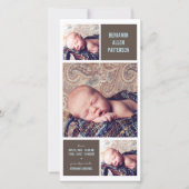 Aankondiging van de geboorte van de baby door Mode (Voorkant)