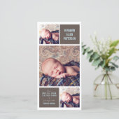 Aankondiging van de geboorte van de baby door Mode (Staand voorkant)