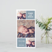 Aankondiging van de geboorte van de baby door Mode (Staand voorkant)