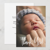 Aankondiging van de geboorte van de Baby foto van  (Voorkant / Achterkant)