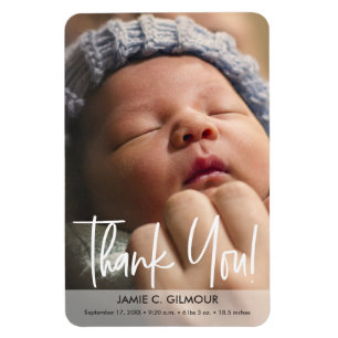 Aankondiging van de geboorte van de Baby foto van Magneet