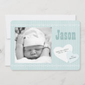 Aankondiging van de geboorte van de baby Lieverd B (Voorkant)