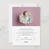 Aankondiging van de geboorte van de baby Photos Ho (Achterkant)