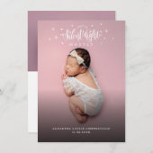 Aankondiging van de geboorte van de baby Photos Ho (Voorkant / Achterkant)