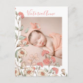 Aankondiging van de geboorte van de begroting voor briefkaart (Voorkant)