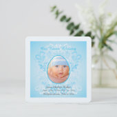 Aankondiging van de geboorte van de blauwe foto va (Staand voorkant)