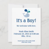 Aankondiging van de geboorte van de blauwe walvis (Achterkant)