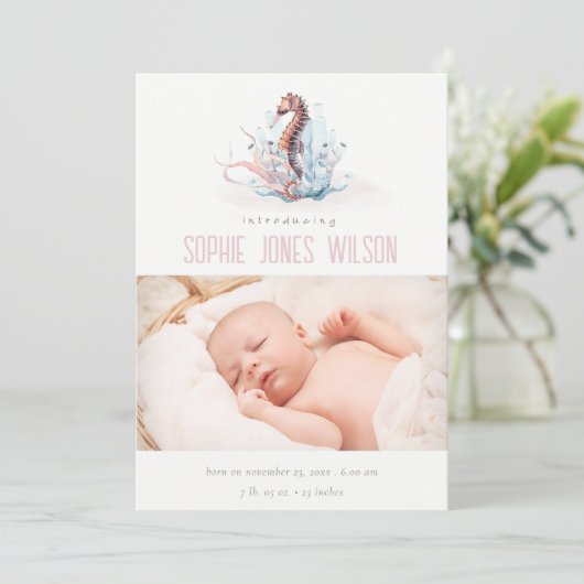 Aankondiging van de geboorte van de Cute Nautical  (Staand voorkant)