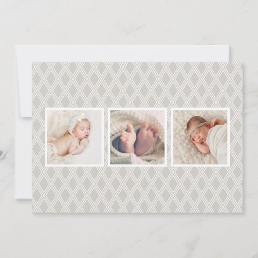 Aankondiging van de geboorte van de de Bekleding v (Achterkant)