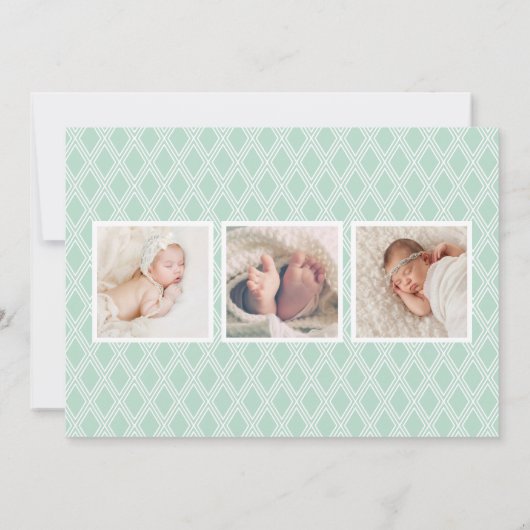 Aankondiging van de geboorte van de de Bekleding v (Achterkant)