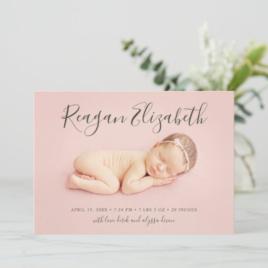 Aankondiging van de geboorte van de de Bekleding v (Staand voorkant)